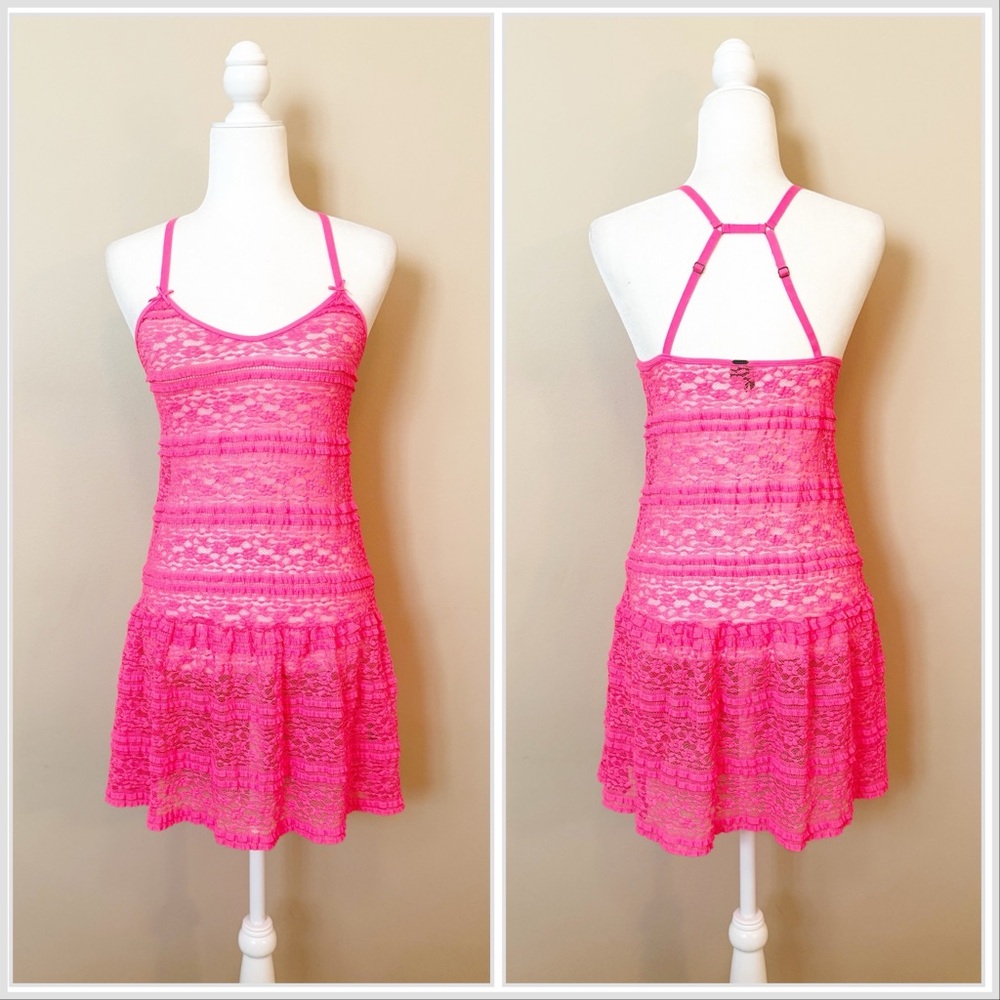 NEW Kensie Lace Sheer Chemise Slip Dress Sz XS